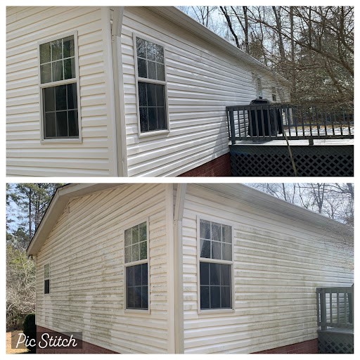 SuperiorSoftwashSC Before & After. Siding